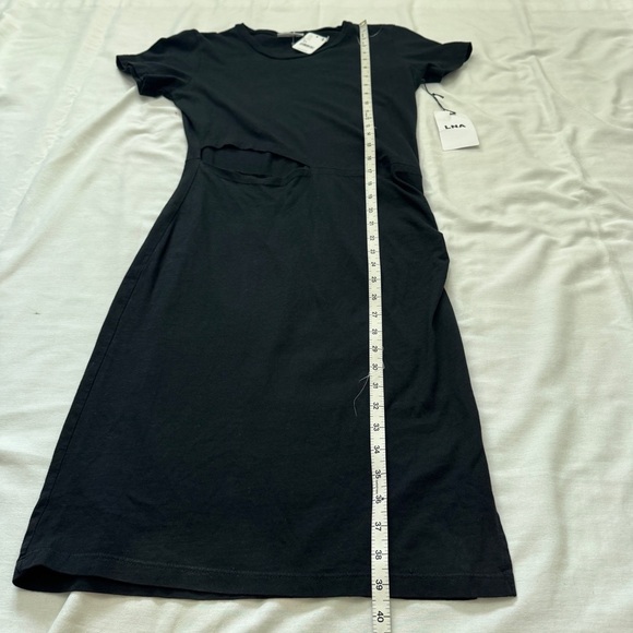 New LNA XS Black Fitted Cutout Dress ~ Modern Party Night Out Travel - Picture 5 of 7